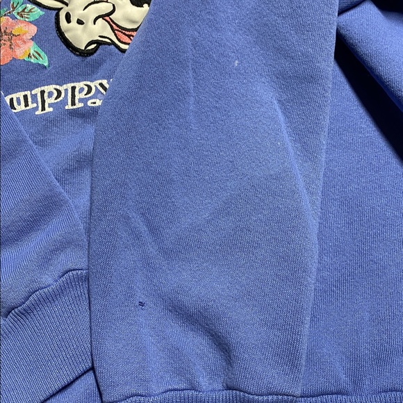 Disney Blue 101 Dalmatians Puppy Love Sweatshirt vintage - Picture 15 of 17